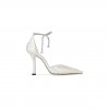 JIMMY CHOO STEVIE 100 IVORY SATIN CRYSTAL PUMPS STEVIE100DKX JIMMY CHOO STEVIE 100 IVORY SATIN CRYSTAL PUMPS STEVIE100DKX