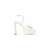 JIMMY CHOO KARLI PLATFORM 125 IVORY SATIN CRYSTAL PLATFORM SANDALS KARLIPF125BRZ