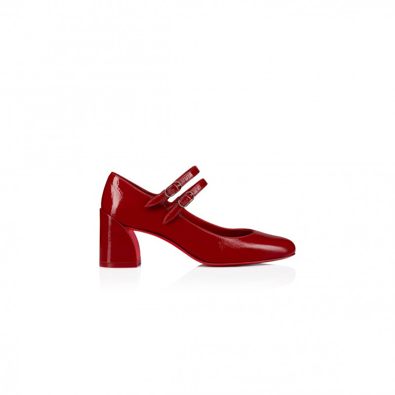 CHRISTIAN LOUBOUTIN MISS JANE 55 MM MARY JANES-VOG PATENT LEATHER-LOUBI-WOMEN 1250478R558 CHRISTIAN LOUBOUTIN MISS JANE 55 MM MARY JANES-VOG PATENT LEATHER-LOUBI-WOMEN 1250478R558