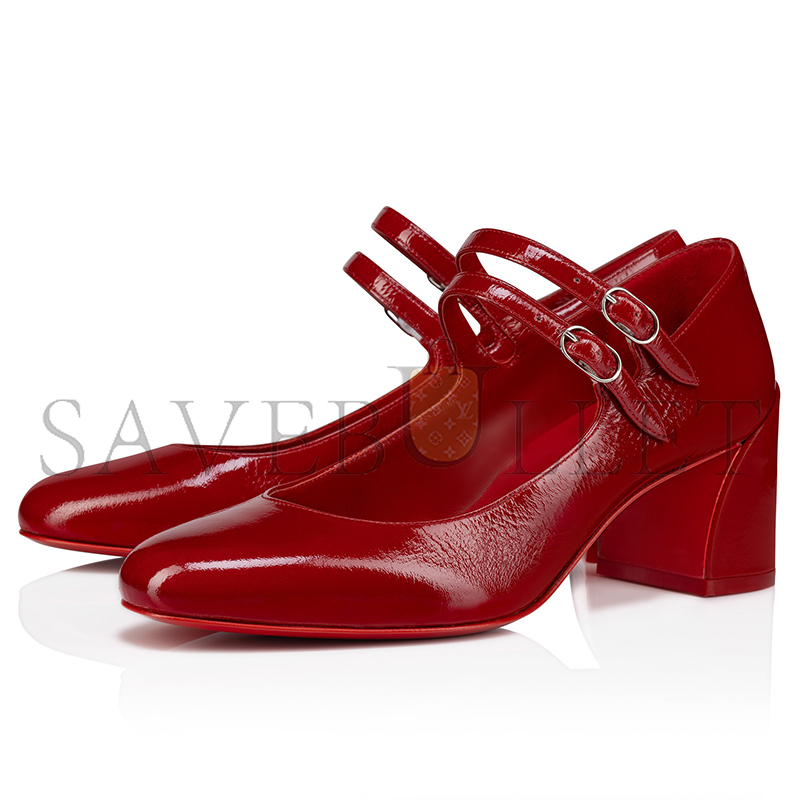 CHRISTIAN LOUBOUTIN MISS JANE 55 MM MARY JANES-VOG PATENT LEATHER-LOUBI-WOMEN 1250478R558 CHRISTIAN LOUBOUTIN MISS JANE 55 MM MARY JANES-VOG PATENT LEATHER-LOUBI-WOMEN 1250478R558