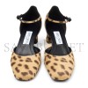 JIMMY CHOO PIXIE BLOCK HEEL 45 NATURAL LEOPARD PRINT PONY PUMPS PIXIEBH45LOP