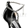 JIMMY CHOO STEVIE 100 BLACK PATENT LEATHER PUMPS STEVIE100PAT