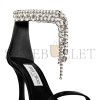 JIMMY CHOO VERITY SANDAL 100 BLACK VINTAGE METALLIC LEATHER SANDALS VERITYSANDAL100BYK