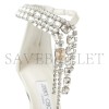 JIMMY CHOO VERITY SANDAL 100 LATTE PATENT LEATHER CRYSTAL SANDALS VERITYSANDAL100PAT
