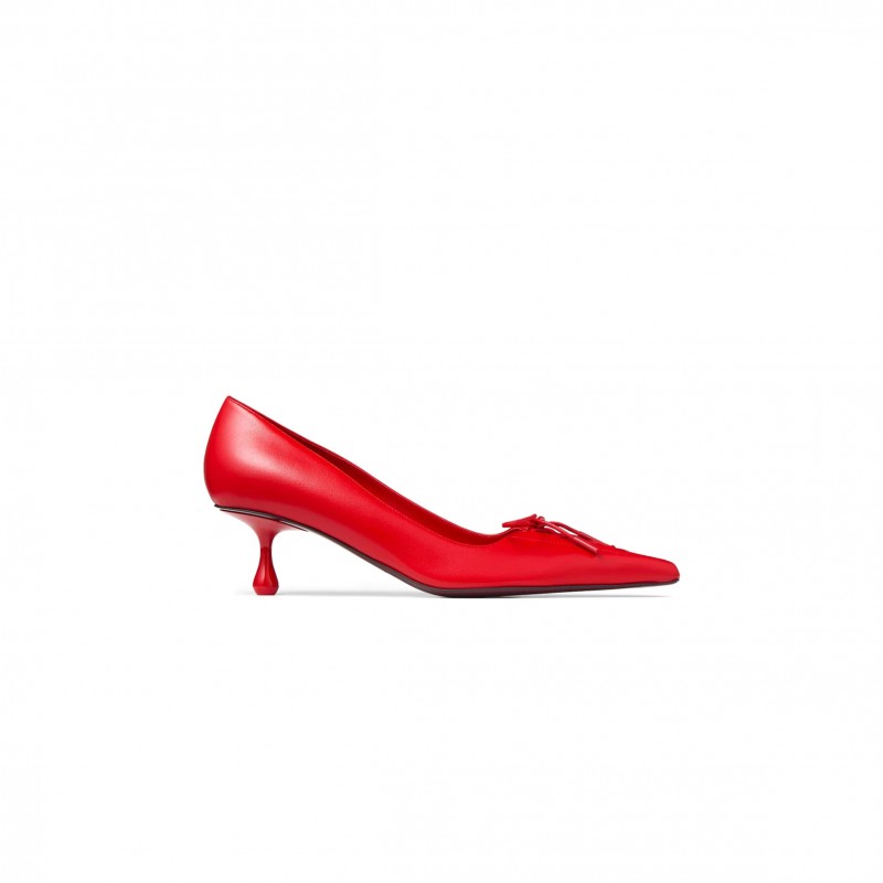 JIMMY CHOO SCARLETT 50 POSTBOX RED NAPPA LEATHER PUMPS SCARLETT50NAP JIMMY CHOO SCARLETT 50 POSTBOX RED NAPPA LEATHER PUMPS SCARLETT50NAP