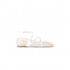 JIMMY CHOO ASTORIA FLAT WHITE CRYSTAL MESH SATIN FLATS ASTORIAFLATQHS JIMMY CHOO ASTORIA FLAT WHITE CRYSTAL MESH SATIN FLATS ASTORIAFLATQHS