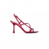 JIMMY CHOO ETANA 80 RUBY RED LEATHER SANDALS ETANA80GXH