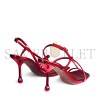JIMMY CHOO ETANA 80 RUBY RED LEATHER SANDALS ETANA80GXH