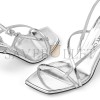 JIMMY CHOO ETANA 80 SILVER METALLIC LEATHER SANDALS ETANA80QUI JIMMY CHOO ETANA 80 SILVER METALLIC LEATHER SANDALS ETANA80QUI