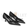 JIMMY CHOO SCARLETT 50 BLACK NAPPA LEATHER PUMPS SCARLETT50NAP