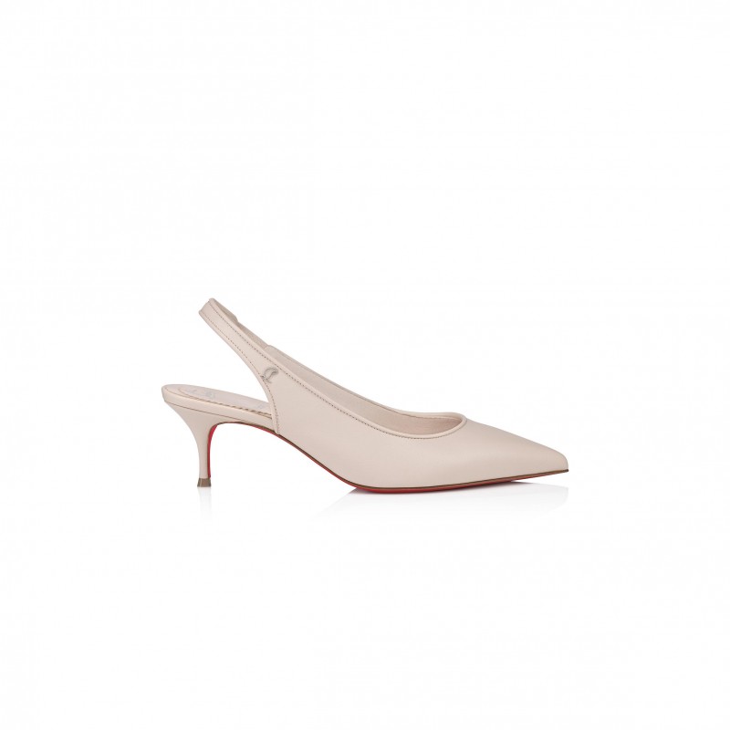 CHRISTIAN LOUBOUTIN SPORTY KATE SLING 55 MM SLING BACK PUMPS-NAPPA LEATHER-LECHE-WOMEN 3240004F608 CHRISTIAN LOUBOUTIN SPORTY KATE SLING 55 MM SLING BACK PUMPS-NAPPA LEATHER-LECHE-WOMEN 3240004F608