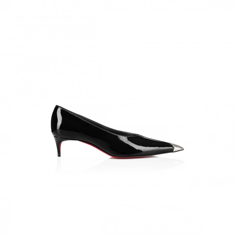CHRISTIAN LOUBOUTIN KATISSIMA 45 MM PUMPS-VOG PATENT LEATHER-BLACK-WOMEN 1250014B439 CHRISTIAN LOUBOUTIN KATISSIMA 45 MM PUMPS-VOG PATENT LEATHER-BLACK-WOMEN 1250014B439
