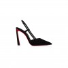 CHRISTIAN LOUBOUTIN CONDOROLINE 100 MM SLING BACK PUMPS-VEAU VELOURS-BLACK-WOMEN 1250282B439 CHRISTIAN LOUBOUTIN CONDOROLINE 100 MM SLING BACK PUMPS-VEAU VELOURS-BLACK-WOMEN 1250282B439