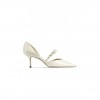 JIMMY CHOO AURELIE 65 LATTE PATENT LEATHER POINTED PUMPS AURELIE65XKM