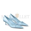 JIMMY CHOO SCARLETT 50 DUSTY BLUE PATENT LEATHER PUMPS SCARLETT50PAT JIMMY CHOO SCARLETT 50 DUSTY BLUE PATENT LEATHER PUMPS SCARLETT50PAT