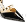 JIMMY CHOO AURELIE 65 BLACK PATENT LEATHER POINTED PUMPS AURELIE65XKM