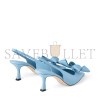 JIMMY CHOO STAZ SLING BACK 70 DUSTY BLUE LEATHER PUMPS STAZSB70GKT JIMMY CHOO STAZ SLING BACK 70 DUSTY BLUE LEATHER PUMPS STAZSB70GKT