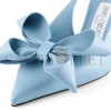 JIMMY CHOO STAZ SLING BACK 70 DUSTY BLUE LEATHER PUMPS STAZSB70GKT JIMMY CHOO STAZ SLING BACK 70 DUSTY BLUE LEATHER PUMPS STAZSB70GKT