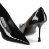 JIMMY CHOO IXIA 95 BLACK PATENT LEATHER PUMPS IXIA95PAT JIMMY CHOO IXIA 95 BLACK PATENT LEATHER PUMPS IXIA95PAT