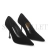 JIMMY CHOO IXIA 95 BLACK VELVET PUMPS IXIA95VEL JIMMY CHOO IXIA 95 BLACK VELVET PUMPS IXIA95VEL