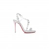 CHRISTIAN LOUBOUTIN ROSALIE JEWEL 100 MM SANDALS-TPU AND LAMINATED CALF LEATHER-CRYSTAL-WOMEN 1250147S338 CHRISTIAN LOUBOUTIN ROSALIE JEWEL 100 MM SANDALS-TPU AND LAMINATED CALF LEATHER-CRYSTAL-WOMEN 1250147S338