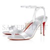 CHRISTIAN LOUBOUTIN LOUBIGIRL 85 MM STRAPPY SANDALS-IRIDESCENT LEATHER-SILVER-WOMEN 1240041S211 CHRISTIAN LOUBOUTIN LOUBIGIRL 85 MM STRAPPY SANDALS-IRIDESCENT LEATHER-SILVER-WOMEN 1240041S211