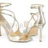 JIMMY CHOO AZIA 95 CHAMPAGNE GLITTER LEATHER SANDALS AZIA95GLE JIMMY CHOO AZIA 95 CHAMPAGNE GLITTER LEATHER SANDALS AZIA95GLE