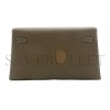 HERMÈS MASTER MADAME CALF LEATHER KELLY ELAN ETOUPE ELEPHANT GREY GOLD BUCKLE (27.5*15*5cm) 