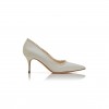 MANOLO BLAHNIK KIFAT LIGHT CREAM SATIN PEARL DETAIL PUMPS 125-2924-0001 MANOLO BLAHNIK KIFAT LIGHT CREAM SATIN PEARL DETAIL PUMPS 125-2924-0001