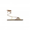 YSL BABYLONE SANDALS IN SMOOTH AND METALLIC LEATHER 825740AAETH2563