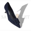 MANOLO BLAHNIK MAYSALEPUMP 50 NAVY BLUE SUEDE BUCKLE DETAIL PUMPS 219-0173-0008 MANOLO BLAHNIK MAYSALEPUMP 50 NAVY BLUE SUEDE BUCKLE DETAIL PUMPS 219-0173-0008
