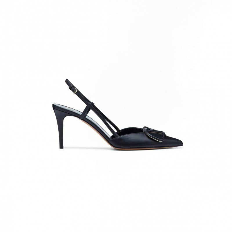 VALENTINO VLOGO SIGNATURE CALFSKIN SLINGBACK PUMP 80MM 3.15IN 5W2S0R01MZF_0NO VALENTINO VLOGO SIGNATURE CALFSKIN SLINGBACK PUMP 80MM 3.15IN 5W2S0R01MZF_0NO