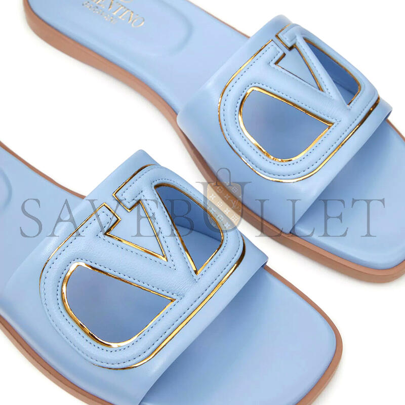 VALENTINO VLOGO CUT-OUT CALFSKIN SLIDE SANDAL 4W2S0IB0RLL_ZTL VALENTINO VLOGO CUT-OUT CALFSKIN SLIDE SANDAL 4W2S0IB0RLL_ZTL