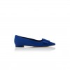 MANOLO BLAHNIK MAYSALEPUMPFLAT BLUE SUEDE BUCKLE DETAIL FLAT PUMPS 322-2402-0031 MANOLO BLAHNIK MAYSALEPUMPFLAT BLUE SUEDE BUCKLE DETAIL FLAT PUMPS 322-2402-0031