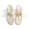 VALENTINO ROCKSTUD WEDGE SANDAL IN LAMINATED NAPPA WITH CORNELY EMBROIDERY 100MM 6W0S0IJ7QIW_R16 VALENTINO ROCKSTUD WEDGE SANDAL IN LAMINATED NAPPA WITH CORNELY EMBROIDERY 100MM 6W0S0IJ7QIW_R16