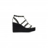 VALENTINO ROCKSTUD ANKLE STRAP WEDGE SANDAL IN CALFSKIN LEATHER 95MM 5W2S0F95BAE_0NO VALENTINO ROCKSTUD ANKLE STRAP WEDGE SANDAL IN CALFSKIN LEATHER 95MM 5W2S0F95BAE_0NO