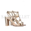 VALENTINO ROCKSTUD METALLIC CALFSKIN LEATHER ANKLE STRAP SANDAL 90MM 5W2S0749RZD_S69 VALENTINO ROCKSTUD METALLIC CALFSKIN LEATHER ANKLE STRAP SANDAL 90MM 5W2S0749RZD_S69