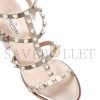 VALENTINO ROCKSTUD METALLIC CALFSKIN LEATHER ANKLE STRAP SANDAL 90MM 5W2S0749RZD_S69 VALENTINO ROCKSTUD METALLIC CALFSKIN LEATHER ANKLE STRAP SANDAL 90MM 5W2S0749RZD_S69
