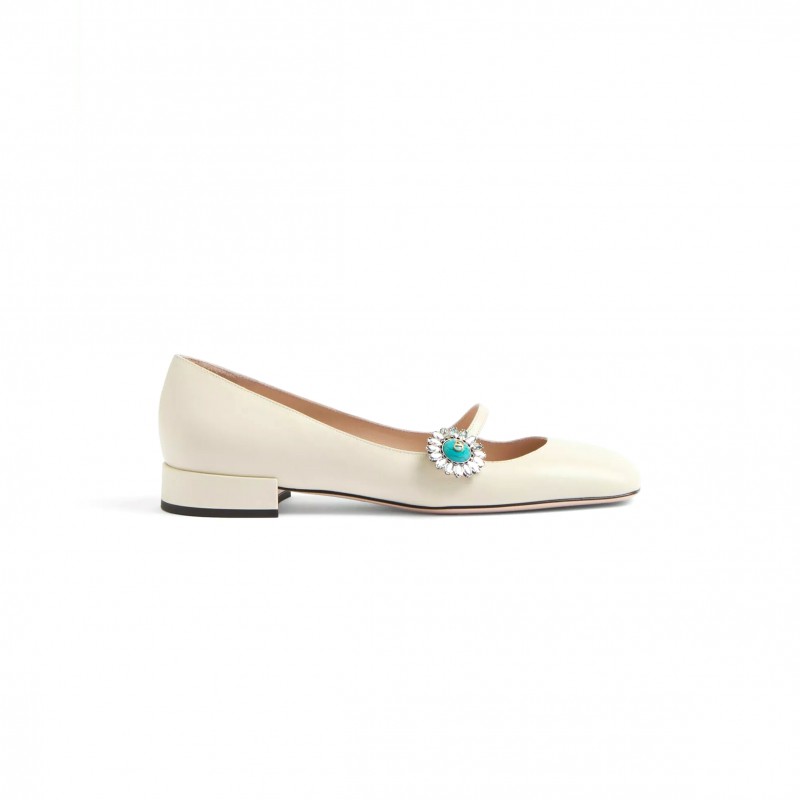 VALENTINO MARY-JANE PRESHOES BALLERINA IN KIDSKIN WITH JEWEL BUTTON 20MM 6W2S0LL7DHS_9TK VALENTINO MARY-JANE PRESHOES BALLERINA IN KIDSKIN WITH JEWEL BUTTON 20MM 6W2S0LL7DHS_9TK