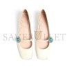 VALENTINO MARY-JANE PRESHOES BALLERINA IN KIDSKIN WITH JEWEL BUTTON 20MM 6W2S0LL7DHS_9TK VALENTINO MARY-JANE PRESHOES BALLERINA IN KIDSKIN WITH JEWEL BUTTON 20MM 6W2S0LL7DHS_9TK