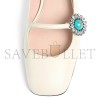 VALENTINO MARY-JANE PRESHOES BALLERINA IN KIDSKIN WITH JEWEL BUTTON 20MM 6W2S0LL7DHS_9TK VALENTINO MARY-JANE PRESHOES BALLERINA IN KIDSKIN WITH JEWEL BUTTON 20MM 6W2S0LL7DHS_9TK