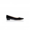 MANOLO BLAHNIK BBFLAT BLACK PATENT LEATHER POINTED TOE FLAT PUMPS 9XX-0545-0008 MANOLO BLAHNIK BBFLAT BLACK PATENT LEATHER POINTED TOE FLAT PUMPS 9XX-0545-0008