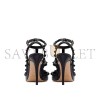 VALENTINO ROCKSTUD ANKLE STRAP PUMP WITH TONAL STUDS 100 MM 5W2S0393VB8_0NO VALENTINO ROCKSTUD ANKLE STRAP PUMP WITH TONAL STUDS 100 MM 5W2S0393VB8_0NO