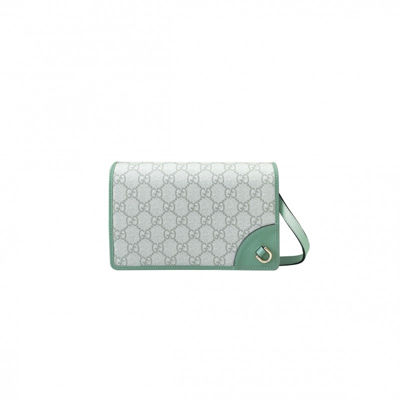GUCCI GG EMBLEM SUPER MINI SHOULDER BAG 820688 (20*12.5*5cm)