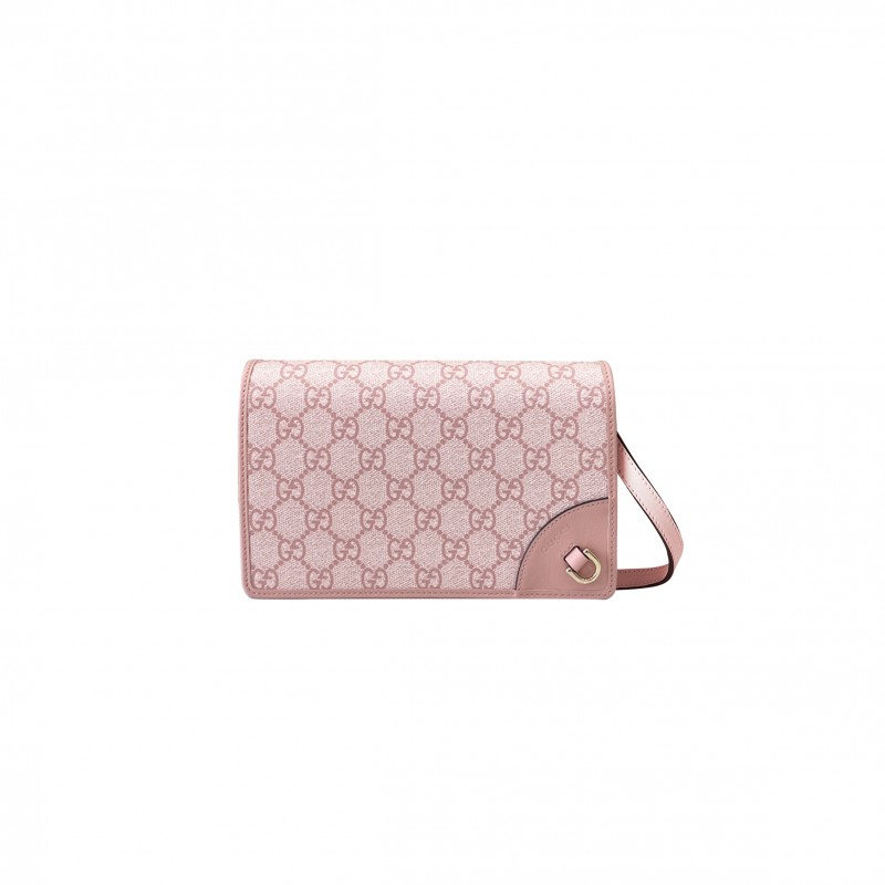 GUCCI GG EMBLEM SUPER MINI SHOULDER BAG 820688 (20*12.58*5cm)