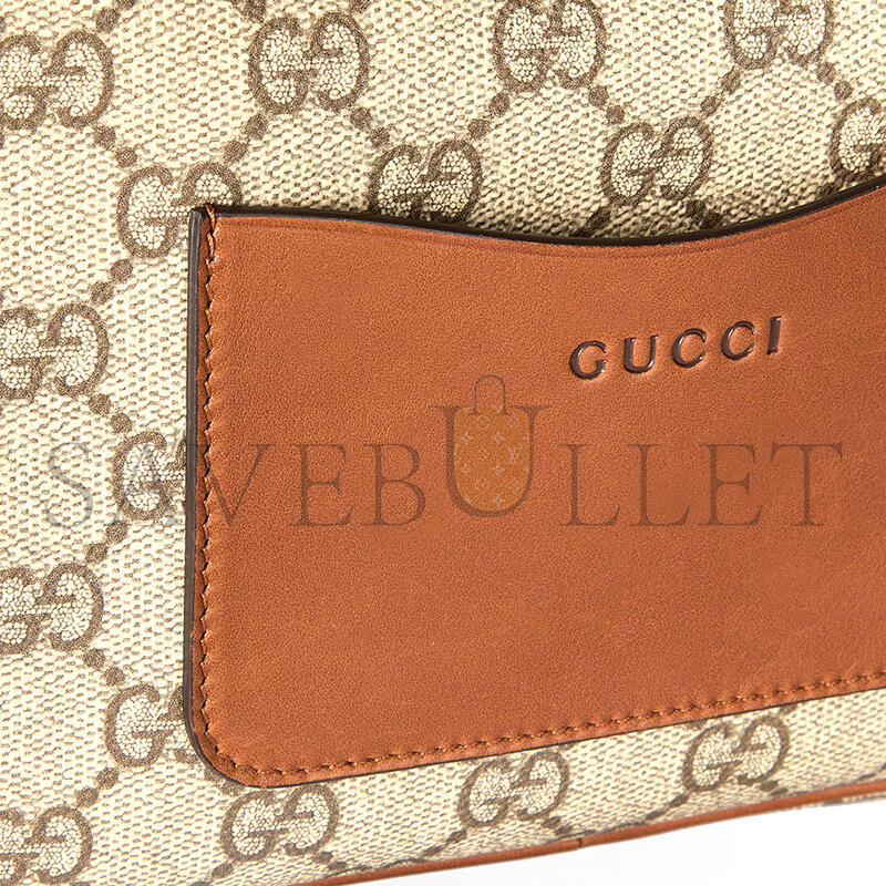 GUCCI GG EMBLEM EMBOSSED SUPER MINI BAG 821216 (22*14*6cm) GUCCI GG EMBLEM EMBOSSED SUPER MINI BAG 821216 (22*14*6cm)