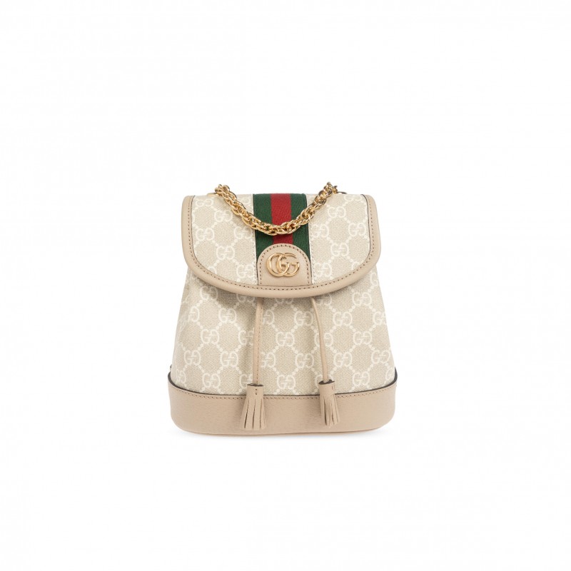 GUCCI OPHIDIA GG BEIGE-EBONY MINI BACKPACK 795221 (20.5*20*12cm)