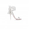 CHRISTIAN LOUBOUTIN SANDALE DU DESERT 100 MM STRAPPY SANDALS CREPE SATIN IVORY WOMEN 3220076W446 CHRISTIAN LOUBOUTIN SANDALE DU DESERT 100 MM STRAPPY SANDALS CREPE SATIN IVORY WOMEN 3220076W446