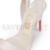 CHRISTIAN LOUBOUTIN SANDALE DU DESERT 100 MM STRAPPY SANDALS CREPE SATIN IVORY WOMEN 3220076W446 CHRISTIAN LOUBOUTIN SANDALE DU DESERT 100 MM STRAPPY SANDALS CREPE SATIN IVORY WOMEN 3220076W446