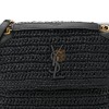 YSL NIKI RAFFIA SHOULDER BAG IN BLACK 1550433 (21*16*7.5cm)